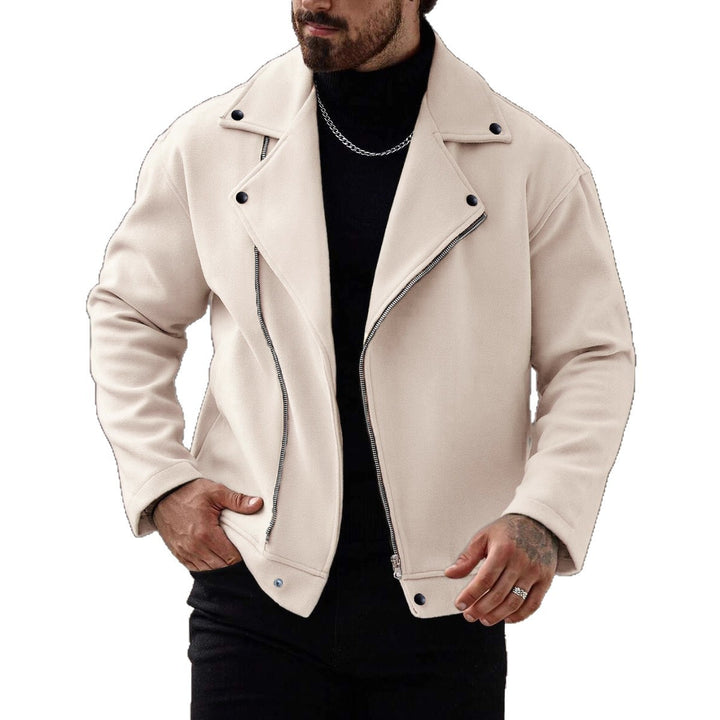 Men's Casual Motorcycle Jacket with Soft Lining Lisslune