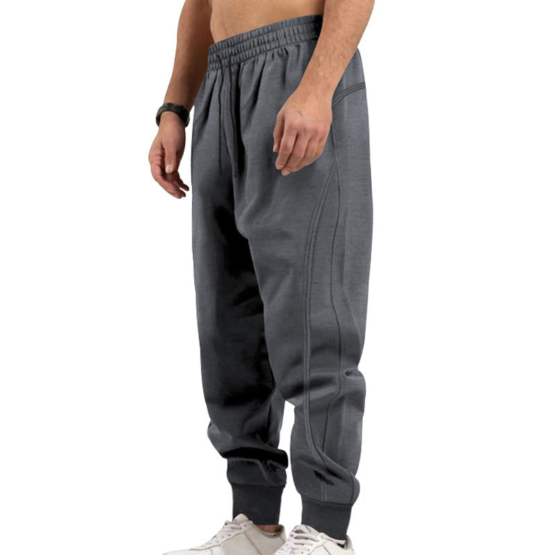 Men's sporty jogging pants with elastic waistband and pockets Lisslune