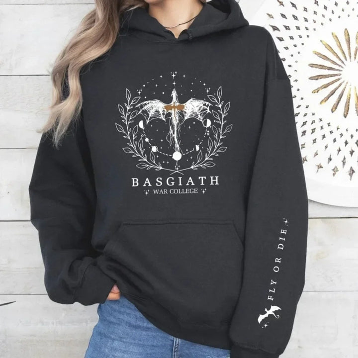 Women's hooded sweatshirt with impressive fantasy design Lisslune