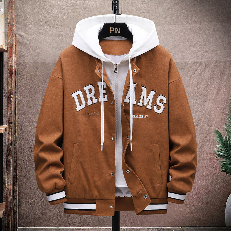 Men's transitional jacket with adjustable hood and modern accents Lisslune
