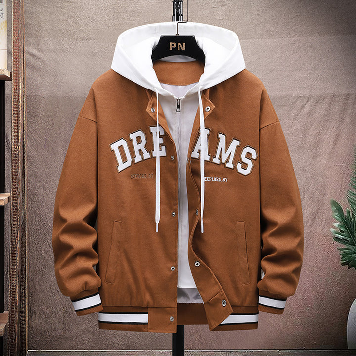 Men's transitional jacket with adjustable hood and modern accents Lisslune