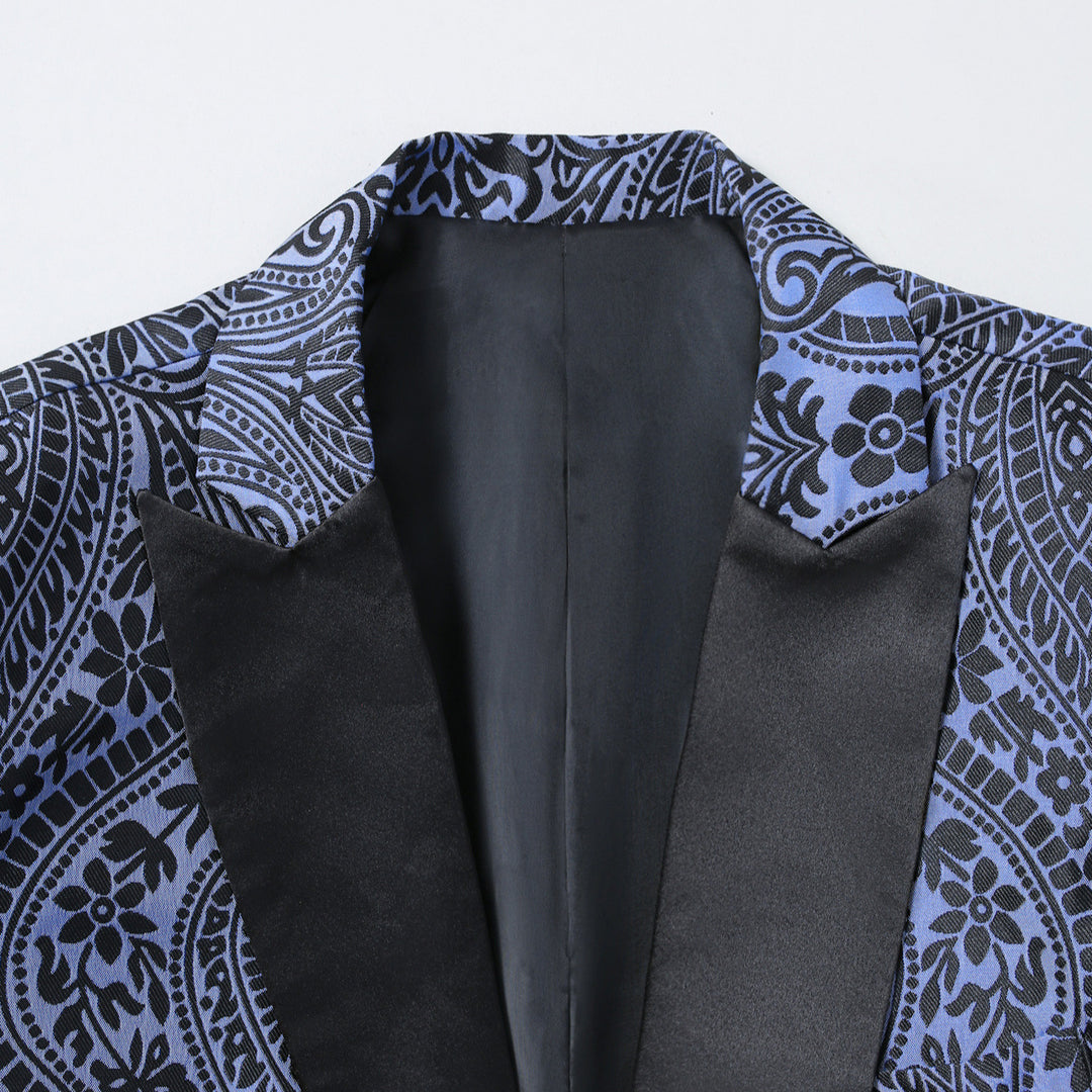 Men's stylish blazer with paisley pattern Lisslune