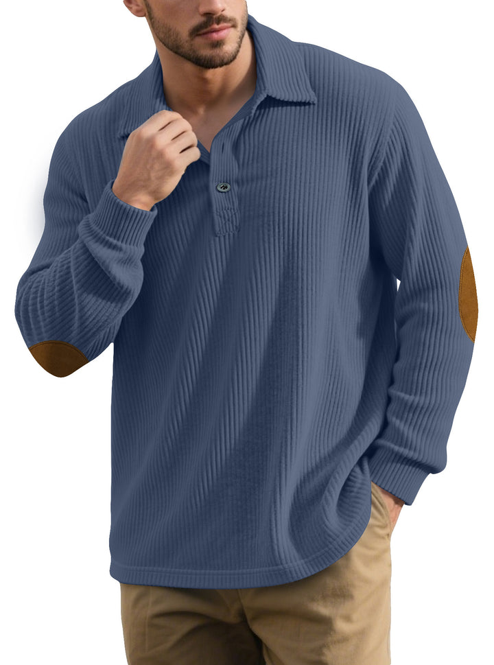 Men's Long Sleeve Polo Shirt Lisslune
