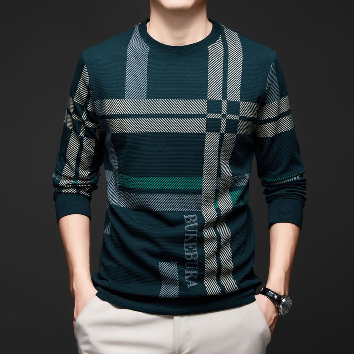Men's stylish shirt with textured design and unique graphic print Lisslune