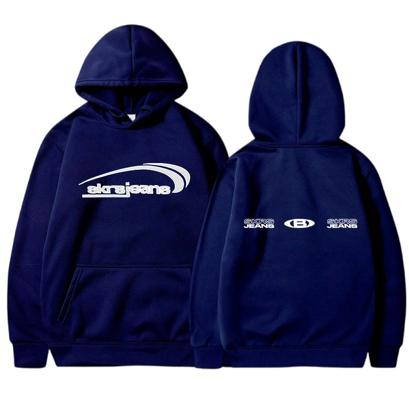 Women's hooded sweatshirt with modern logo design and practical kangaroo pockets Lisslune