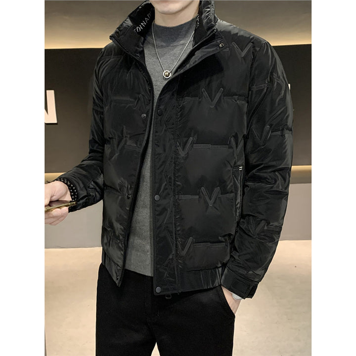 Men's Fashionable Lightweight Padded Jacket with Practical Zipper Lisslune