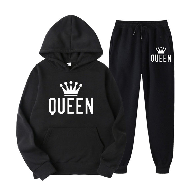 Women’s tracksuit with stylish crown design and loose fit Lisslune
