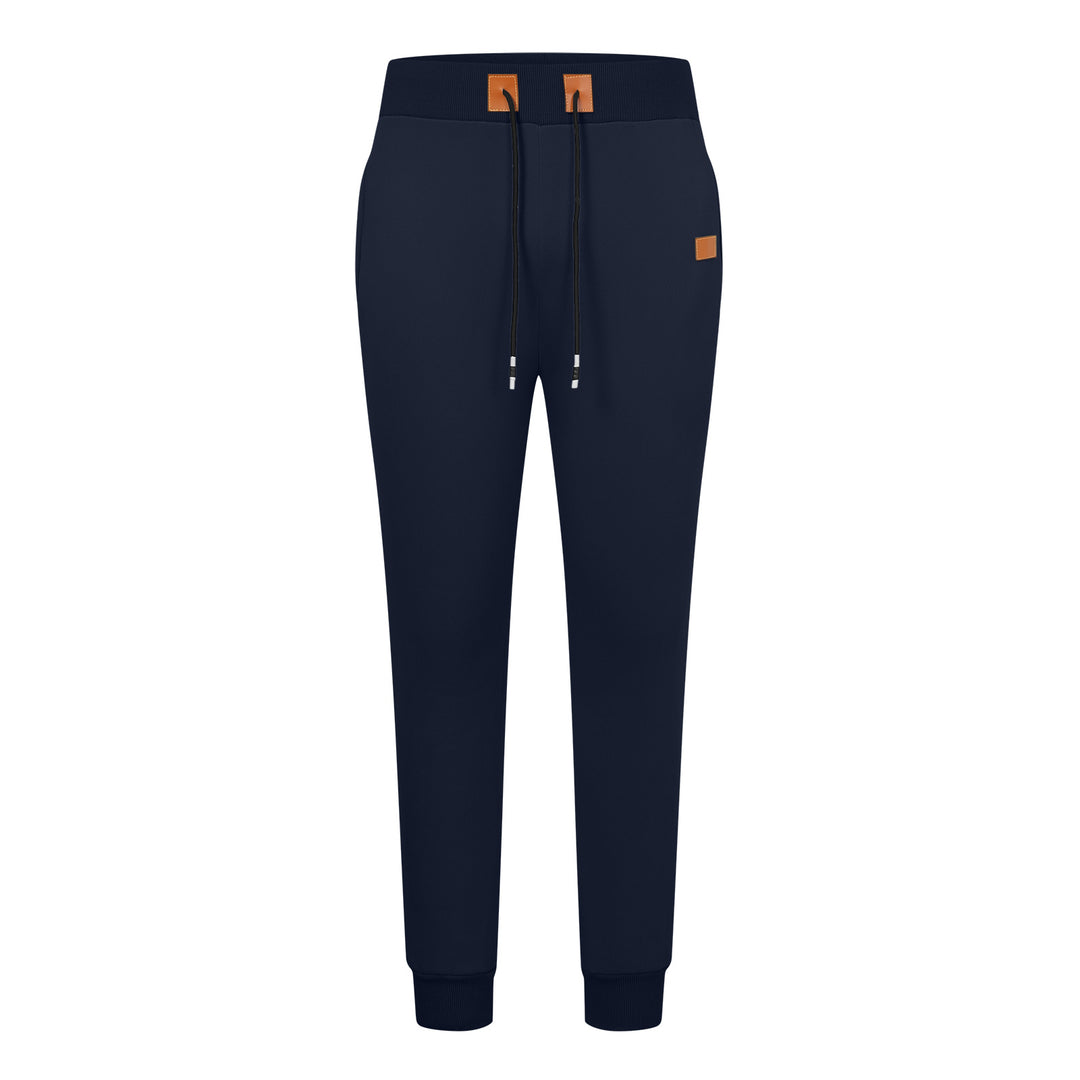 Men's Comfortable Jogging Pants with Adjustable Waist and Side Zipper Pockets Lisslune