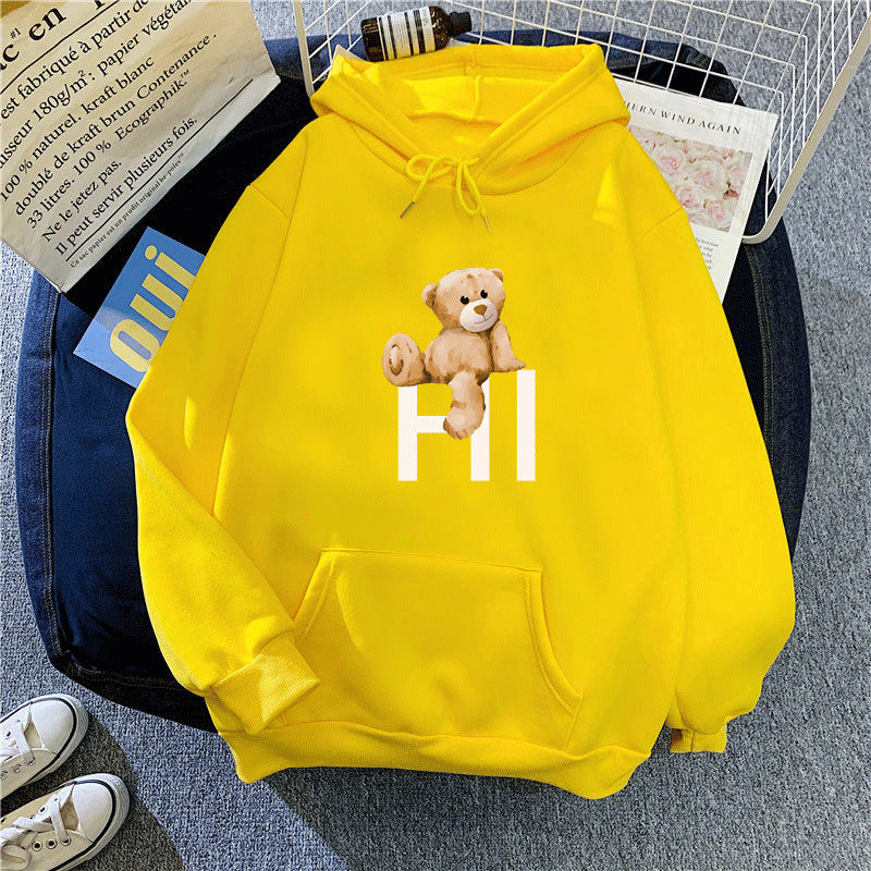 Women's hoodie with cute bear design Lisslune