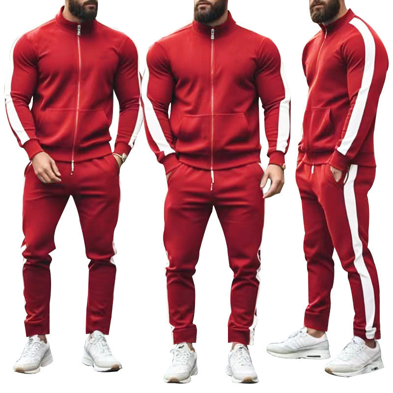 Men's sporty hoodie jacket and jogging pants set Lisslune
