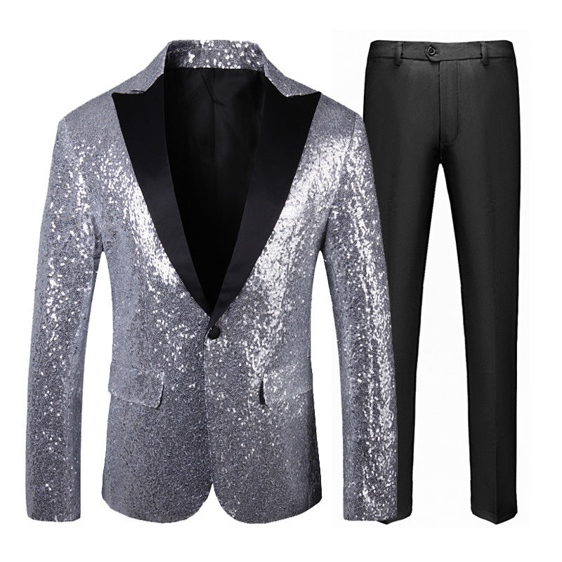 Men's shimmering sequin suit set Lisslune