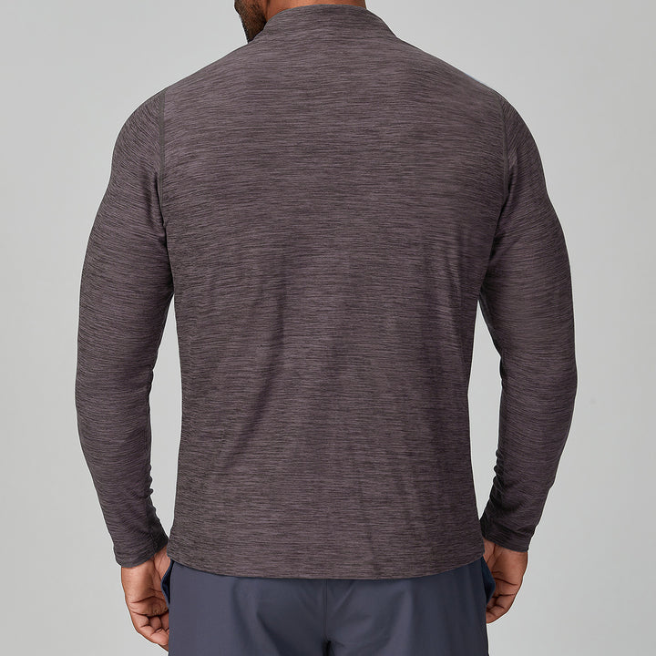 Men's Sporty Stand Collar Sweater with Functional Inserts Lisslune