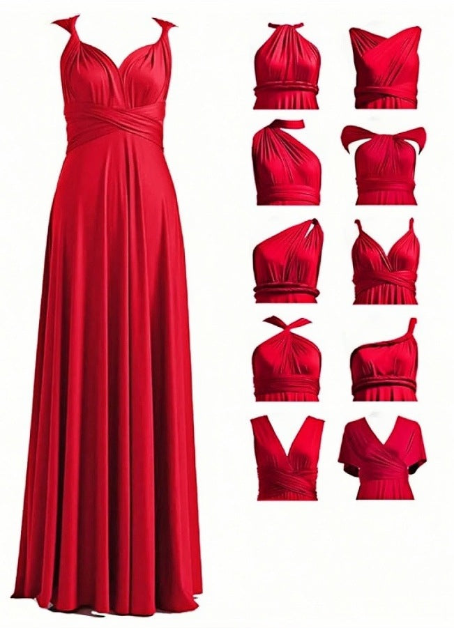 Women's maxi dress with high-quality wrap design