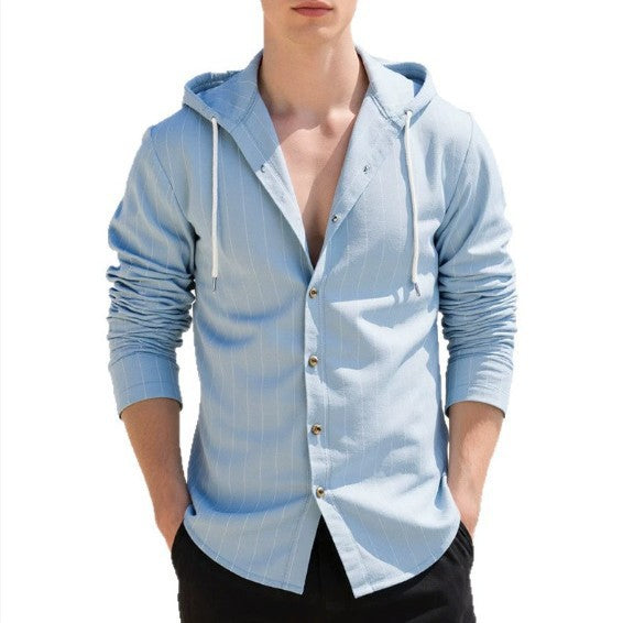 Men's casual shirts with hood Lisslune