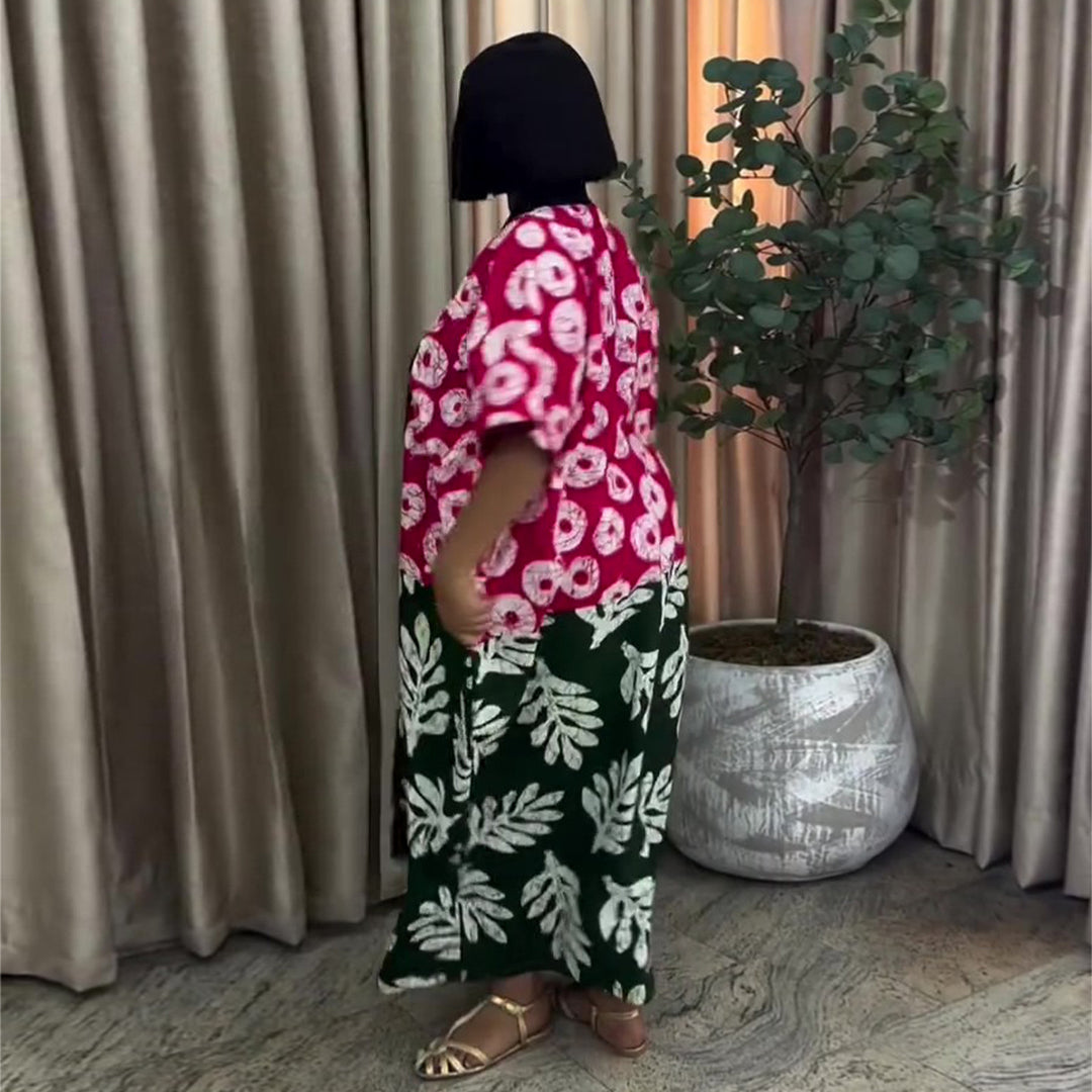 Women's maxi dress with floral patterns Lisslune