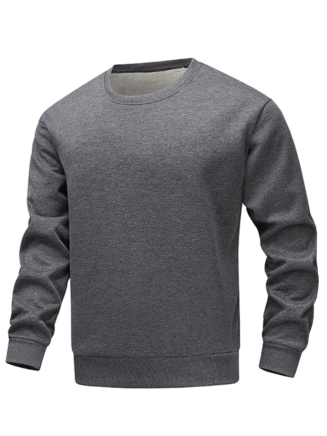 Men's comfortable fleece sweater with crew neck Lisslune