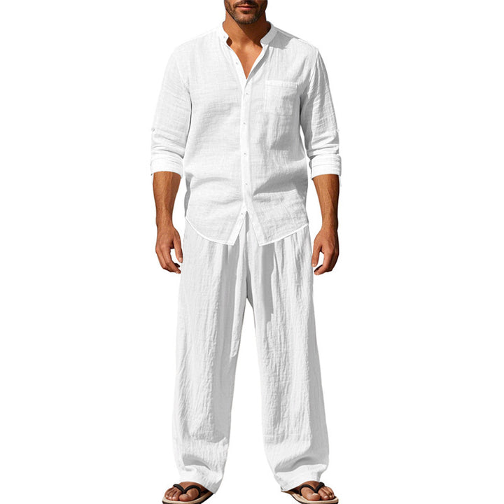 Men's casual leisure set with loose fit and comfortable cotton texture Lisslune