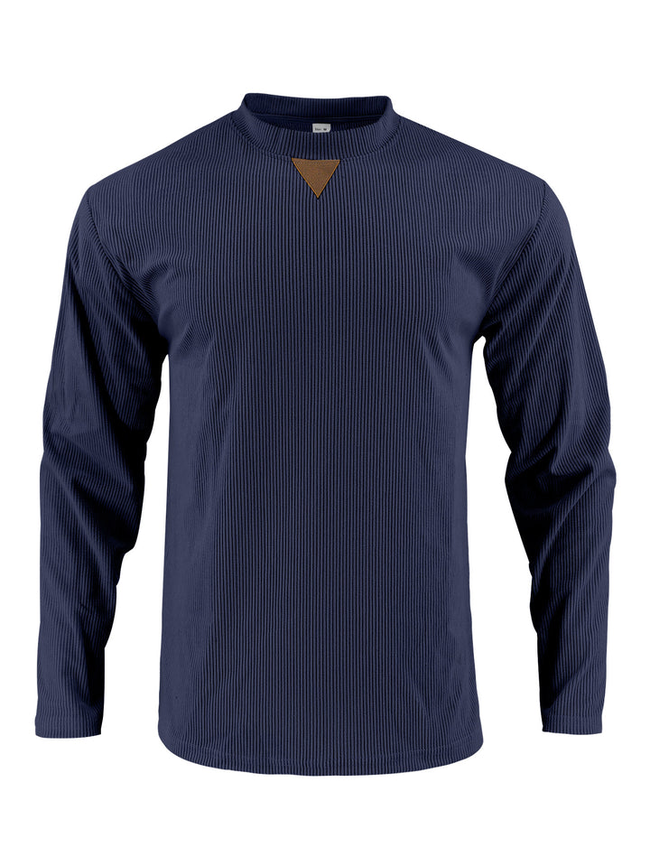 Men's sporty long-sleeve shirt with innovative texture design Lisslune