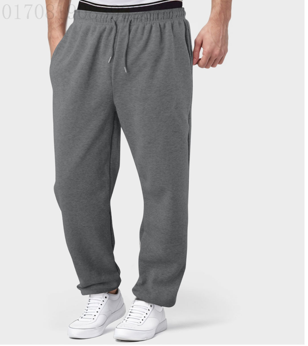 Men's comfortable sweatpants with elastic waistband and side pockets Lisslune