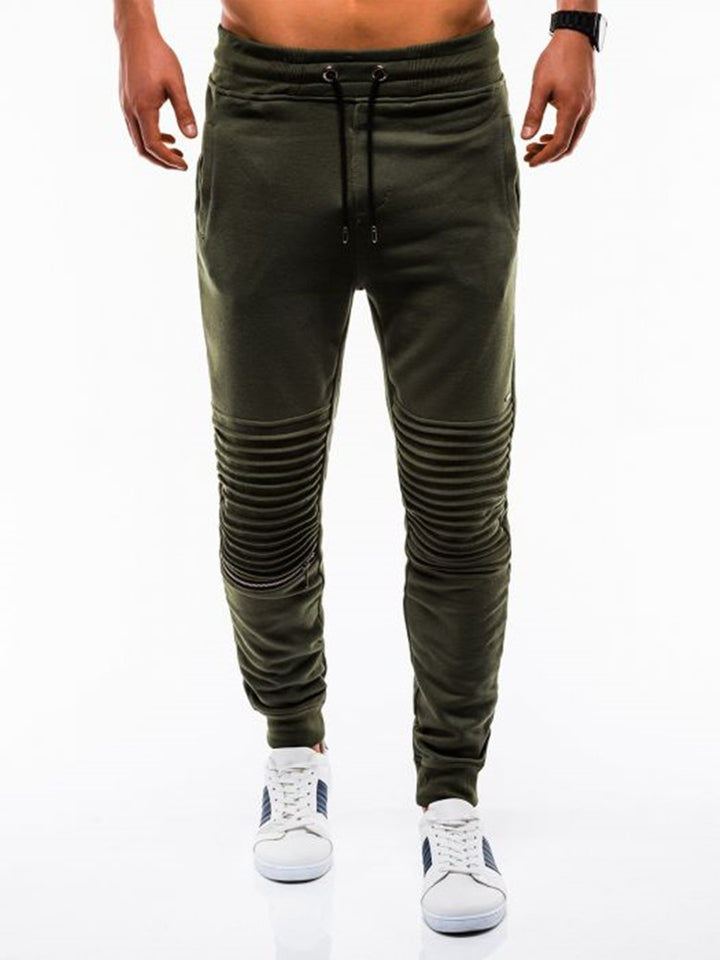 Men's joggers with fashionable ribbed design and elastic waistband Lisslune