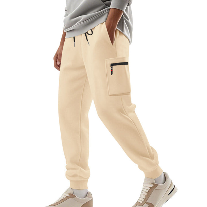 Men's leisure pants with practical side pocket design Lisslune