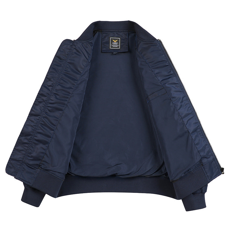 Men's sporty bomber jacket with practical pockets and elastic cuffs Lisslune