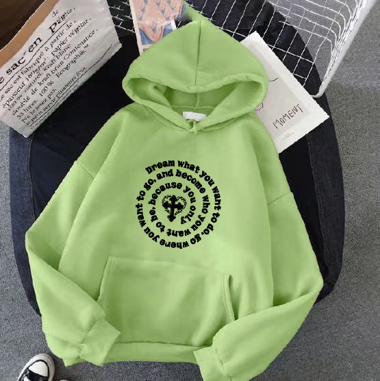 Women's hoodie with inspiring motif Lisslune