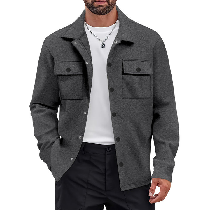 Men's casual leisure jacket with practical pockets and modern cut Lisslune