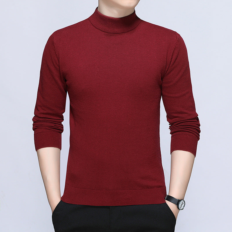 Men's stylish turtleneck sweater made of soft cotton blend Lisslune