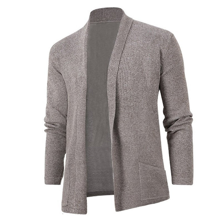 Men's fashionable cardigan with open cut and practical pockets Lisslune