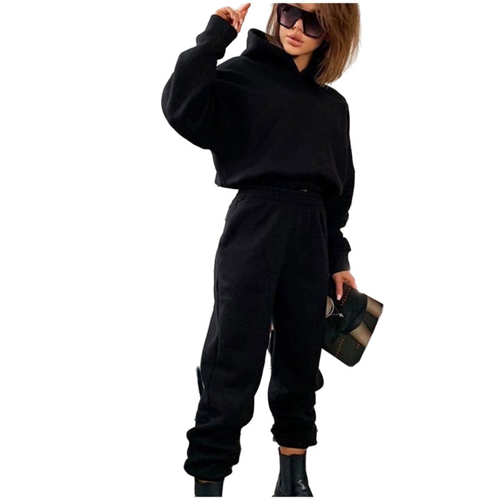 Women’s casual hoodie jumpsuit with practical pockets and modern cut Lisslune