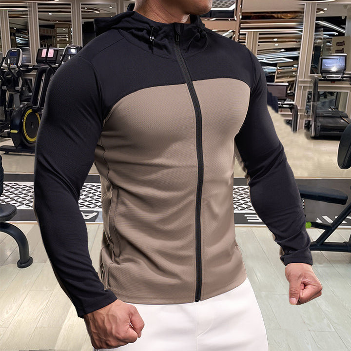 Men's Sports Jacket with Breathable Material and Practical Hood Lisslune