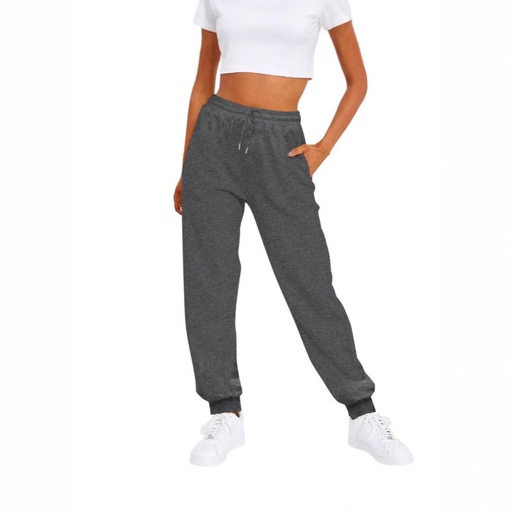 Women's comfortable jogging pants with elastic waistband and side pockets Lisslune
