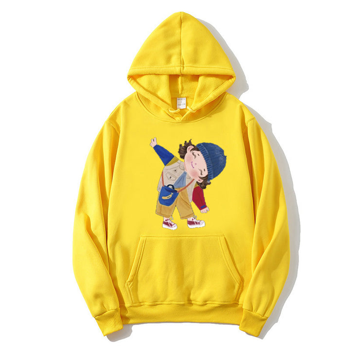Ladies hoodie with playful children's design Lisslune