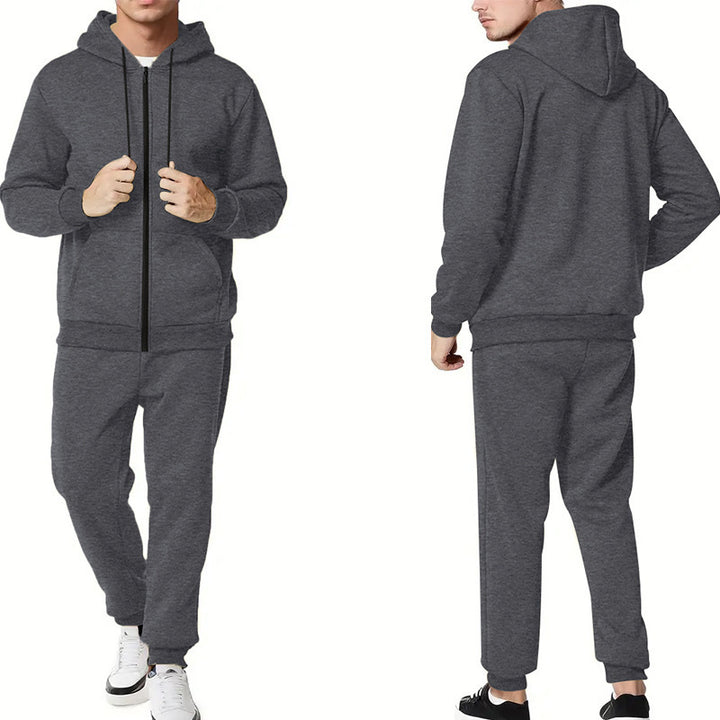 Men's sporty hoodie and jogger set with practical pockets and breathable materials Lisslune