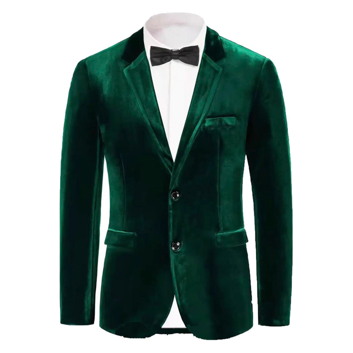 Men's noble velvet blazer with finesse Lisslune