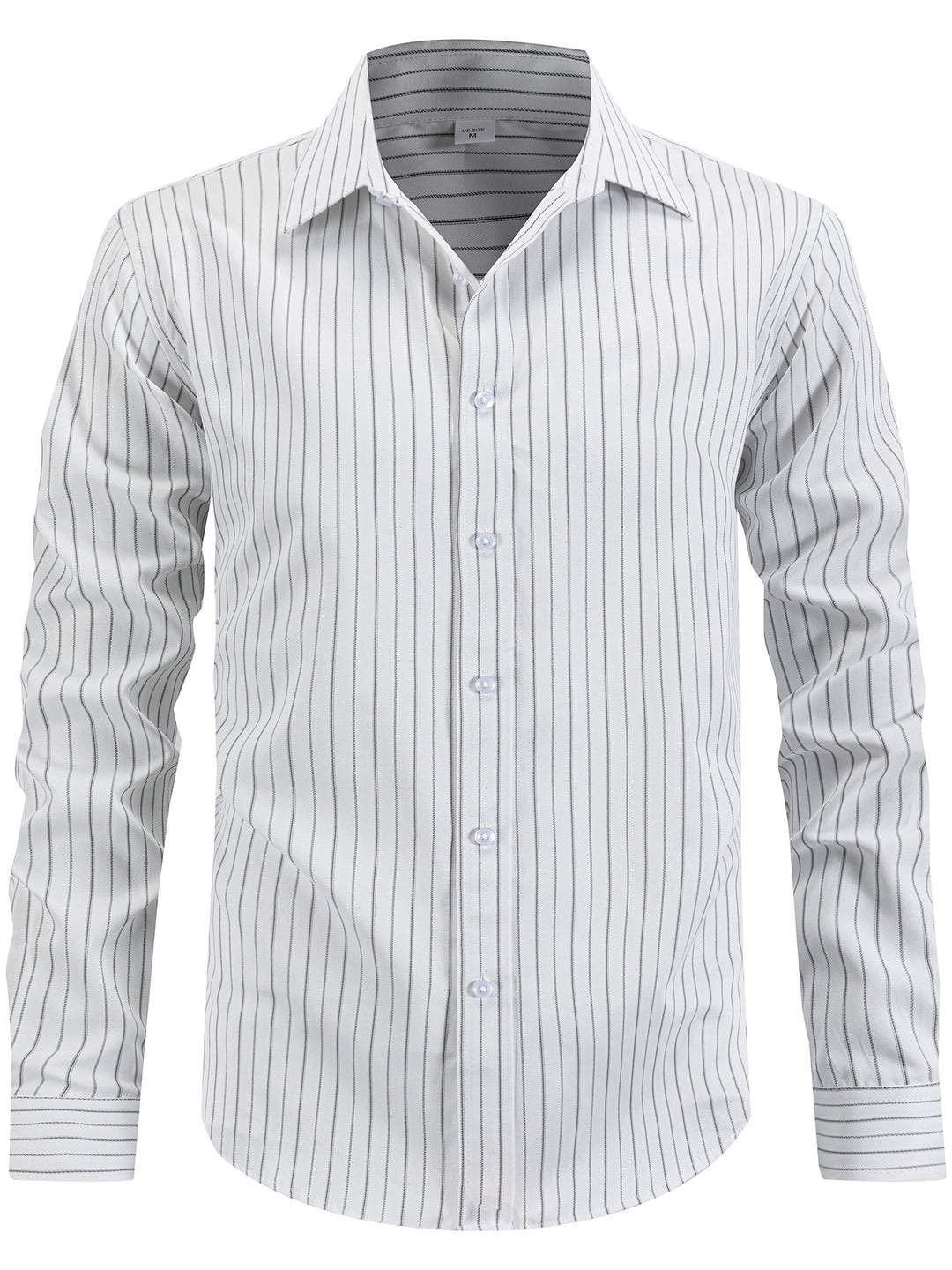 Men's elegant striped long-sleeve shirt Lisslune