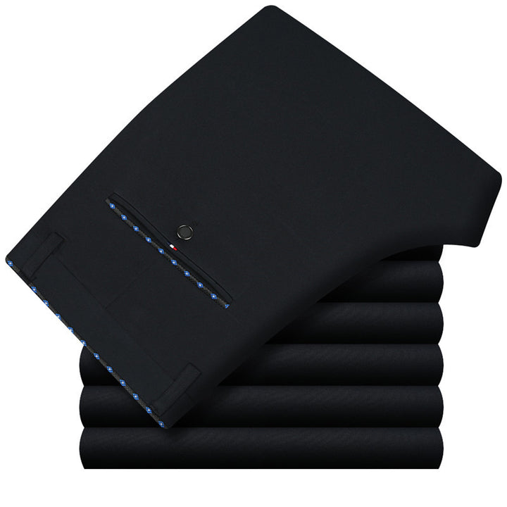 Men's Elegant Suit Pants with Stylish Pocket Design Lisslune
