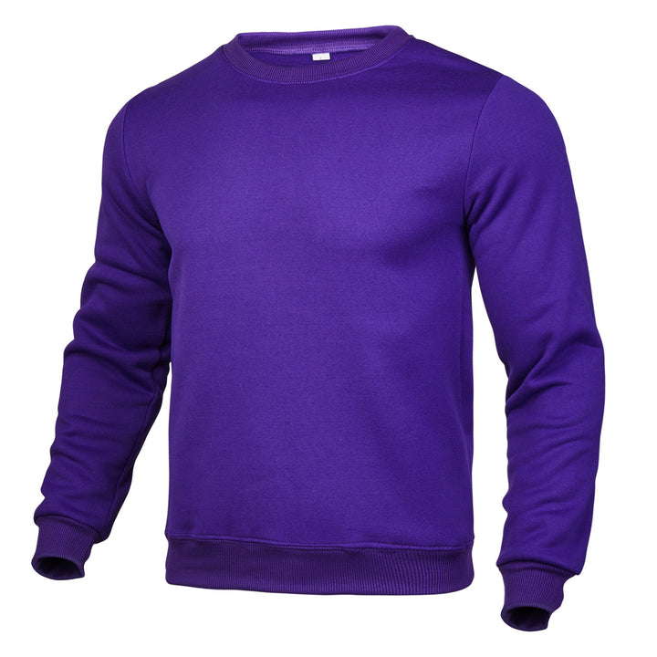 Men's Comfortable Sweatshirt with Round Neckline Lisslune