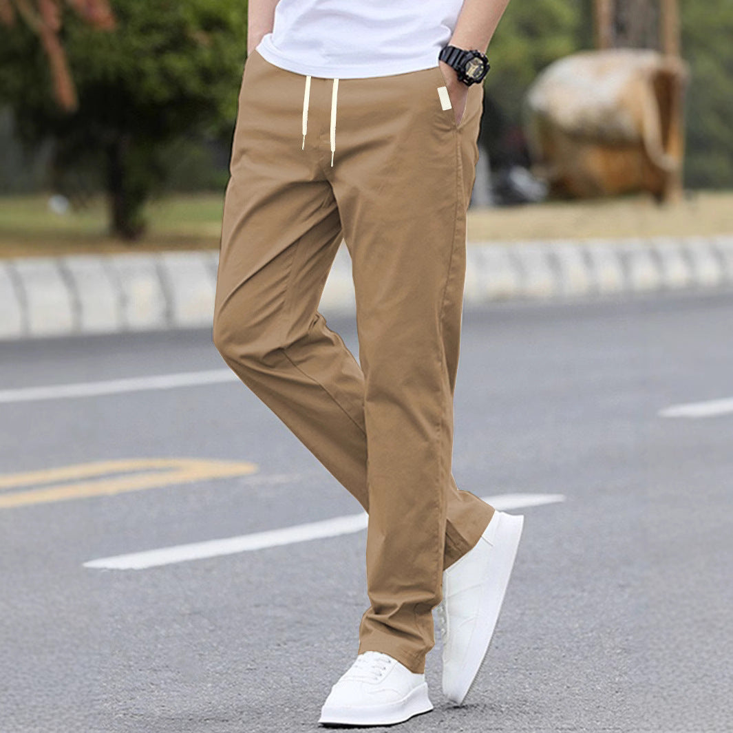 Men's leisure pants with adjustable waistband and breathable material Lisslune