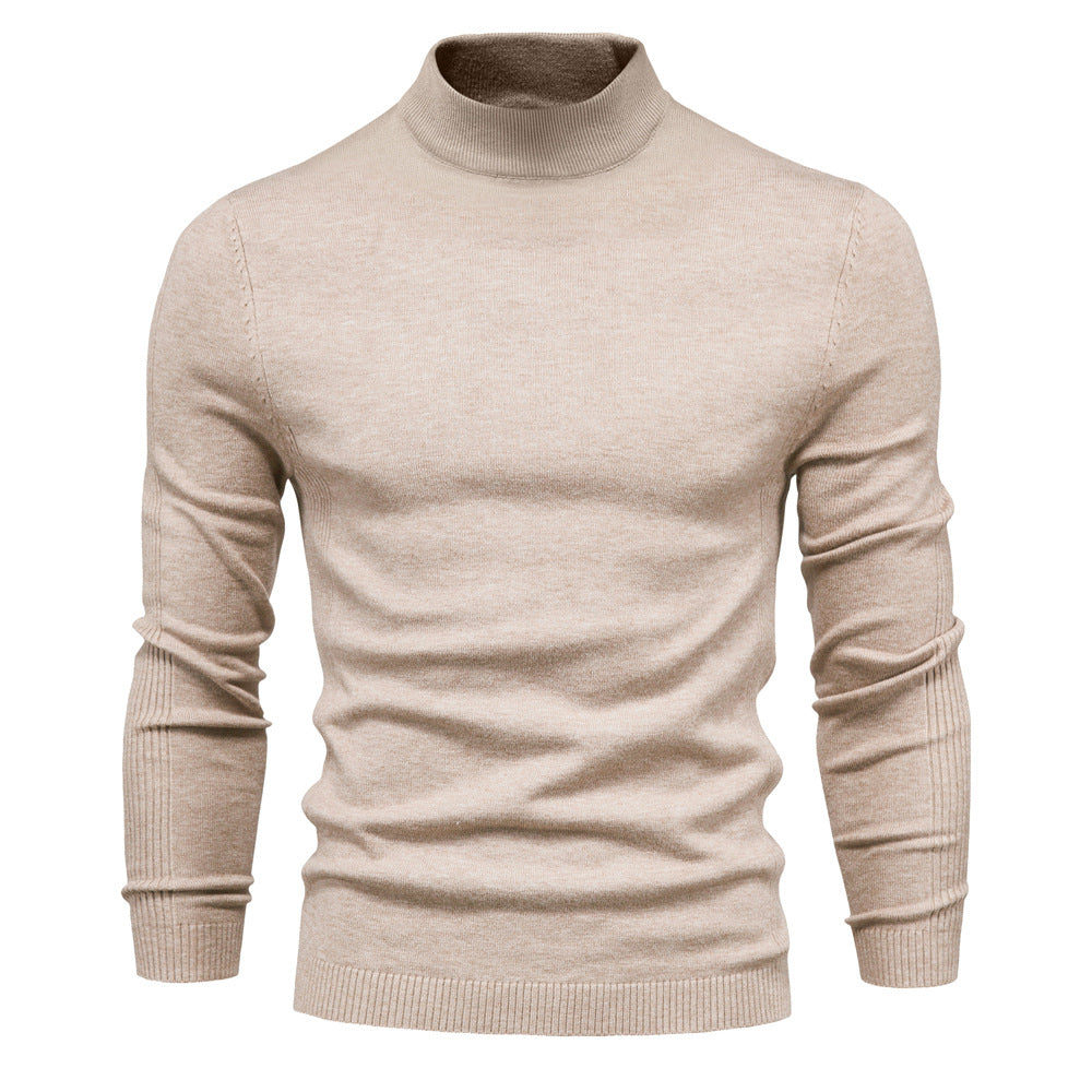 Men's comfortable turtleneck sweater made of soft knit Lisslune