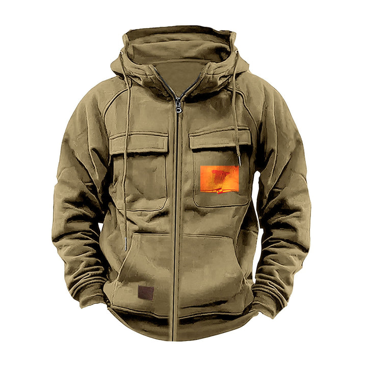 Men's multifunctional hoodie with practical pockets Lisslune