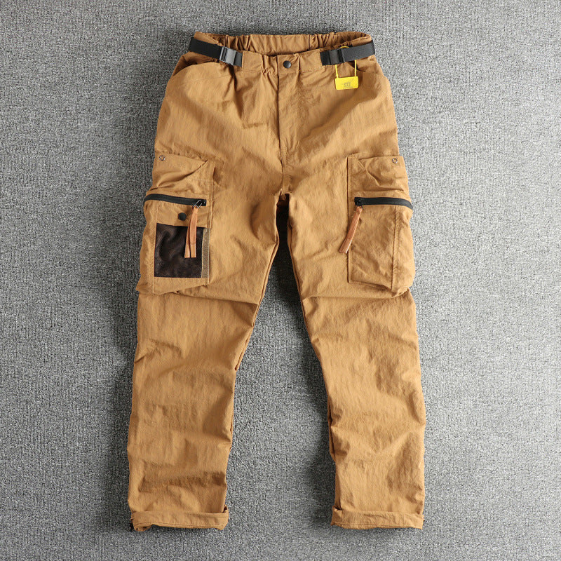 Men's Cargo Pants with multifunctional pockets and adjustable waistband Lisslune