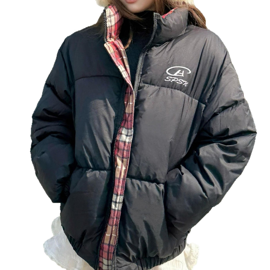 Women's down jacket with high collar and practical zipper Lisslune