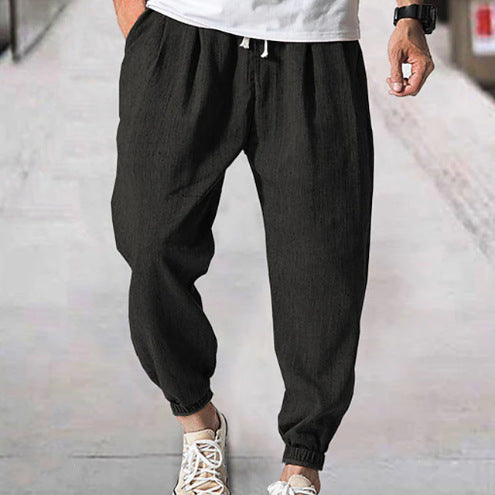 Men's comfortable leisure and sports pants with elastic waistband Lisslune