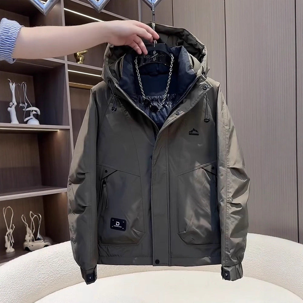 Men's Technical Functional Jacket with Insulating Hood Lisslune