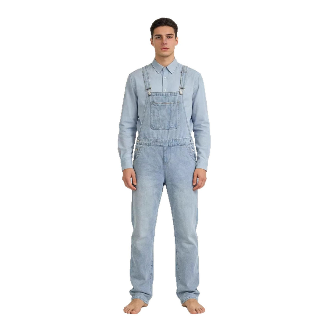 Herren Lässige Baumwoll-Latzhose Lisslune