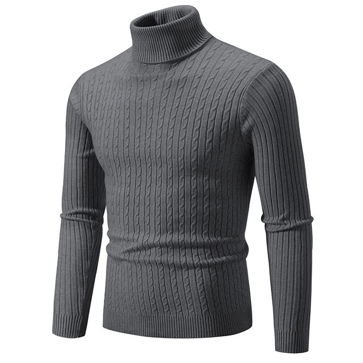 Men's turtleneck sweater made of comfortable knit quality Lisslune