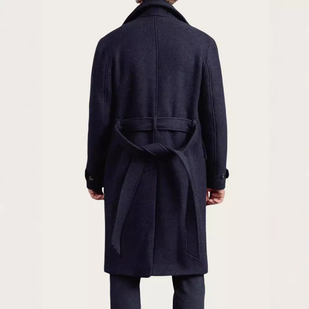 Men's elegant Wool Peacoat Lisslune