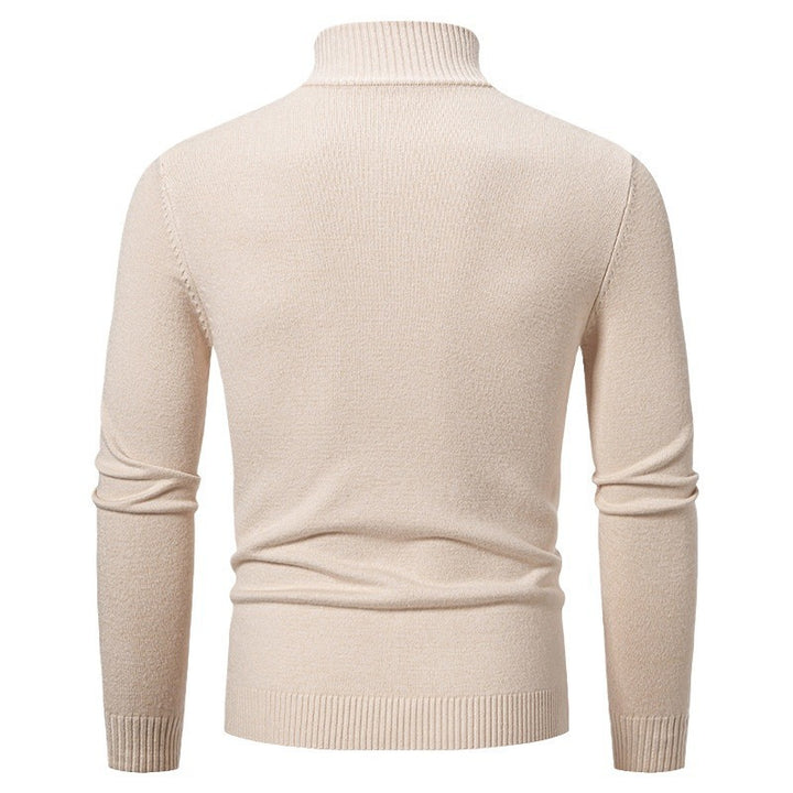 Men's stylish turtleneck sweater with zipper Lisslune